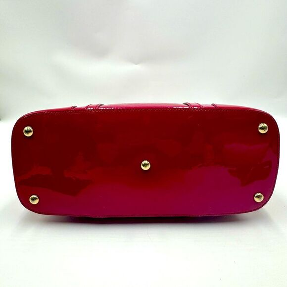 Auth Gucci Bright Bouganville Microguccisima Patent Leather Small Nice Dome Bag - Picture 5 of 16